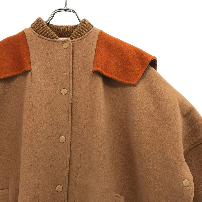 STELLA McCARTNEY / ステラマッカートニー | ウール ビッグシルエット マントコート | 34 | レディース