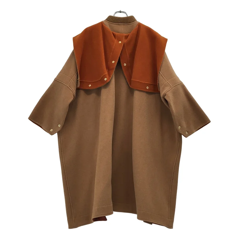 STELLA McCARTNEY / ステラマッカートニー | ウール ビッグシルエット マントコート | 34 | レディース
