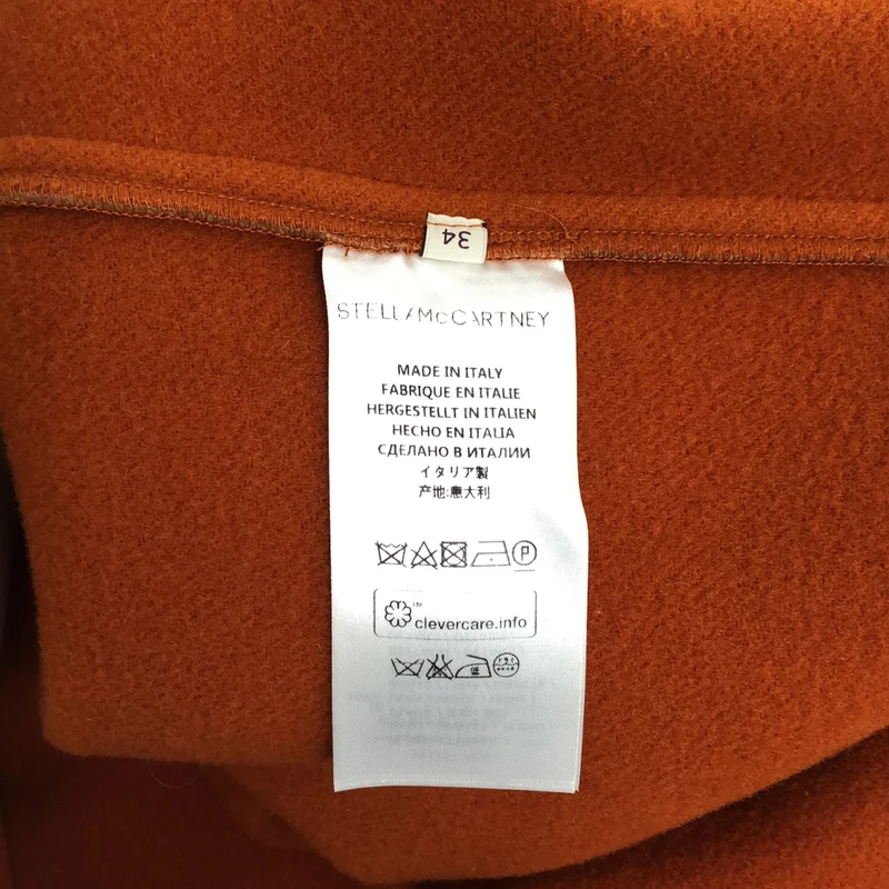 STELLA McCARTNEY / ステラマッカートニー | ウール ビッグシルエット マントコート | 34 | レディース