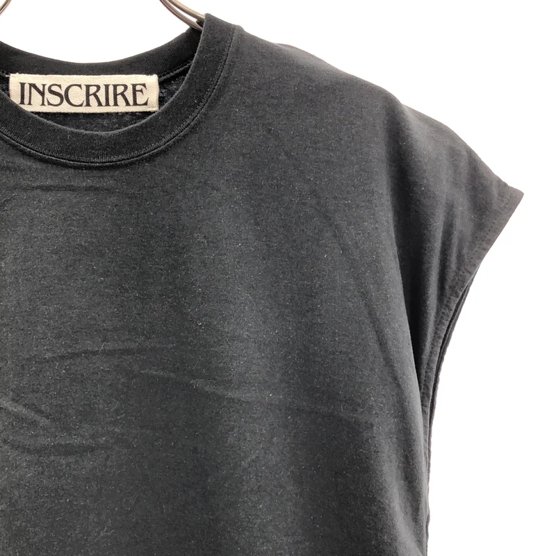 INSCRIRE / アンスクリア | Belted No Sleeve Tee / ベルテッド ノースリーブ Tシャツ カットソー | 38 | レディース