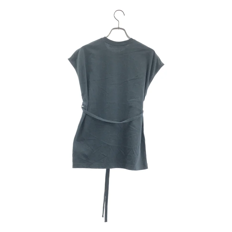 INSCRIRE / アンスクリア | Belted No Sleeve Tee / ベルテッド ノースリーブ Tシャツ カットソー | 38 | レディース