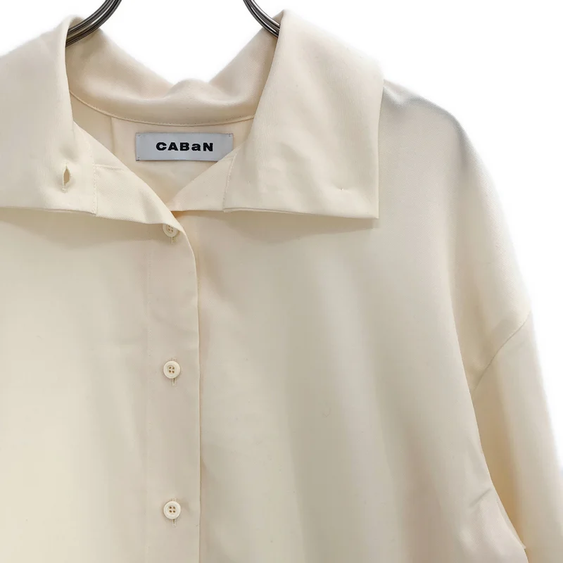 CABaN / キャバン | ウール ハイネック ロングシャツ | S | レディース