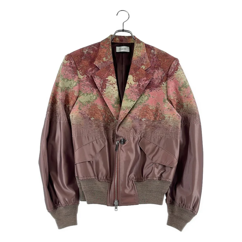 TAAKK / ターク | 2023AW | Abstract Jacquard Tailored Jacket ジャガード ドッキングブルゾン ジャケット | 2 | メンズ