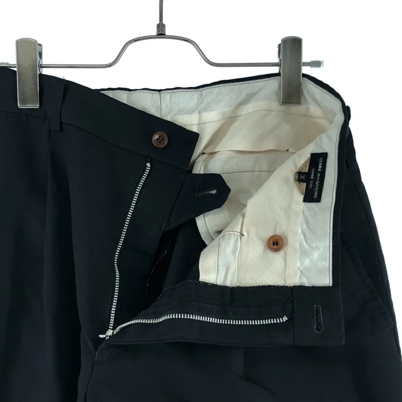COMME des GARCONS HOMME PLUS / コムデギャルソンオムプリュス | 2023SS | ポリエステル縮絨 タック テーパードパンツ | M | メンズ