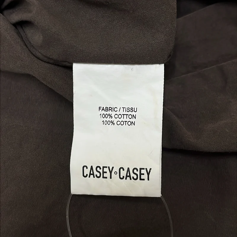 CASEY CASEY / ケーシーケーシー | DEEP PLIS HOMME PANT ペーパーコットン タック ワイド イージーパンツ | L | メンズ