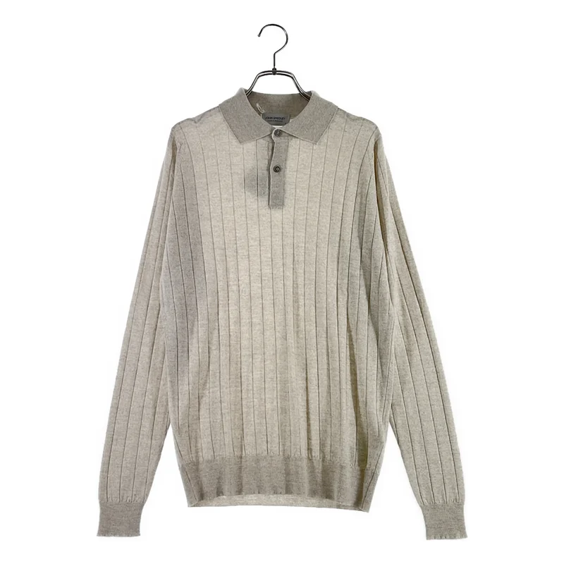 JOHN SMEDLEY / ジョンスメドレー | メリノウール リブニットポロシャツ | S | メンズ