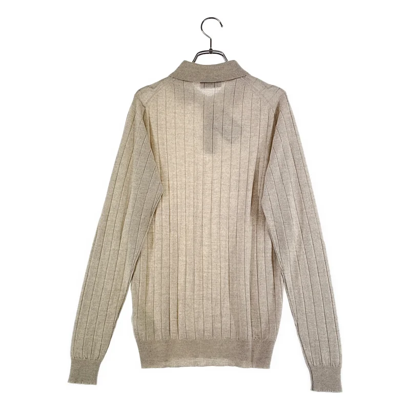 JOHN SMEDLEY / ジョンスメドレー | メリノウール リブニットポロシャツ | S | メンズ