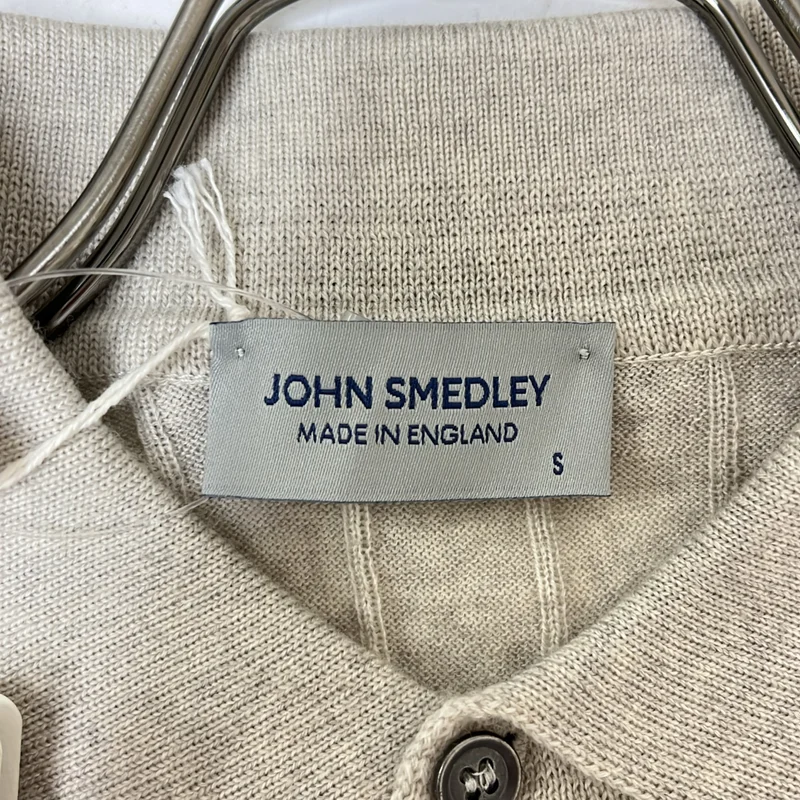 JOHN SMEDLEY / ジョンスメドレー | メリノウール リブニットポロシャツ | S | メンズ