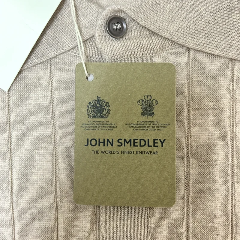 JOHN SMEDLEY / ジョンスメドレー | メリノウール リブニットポロシャツ | S | メンズ