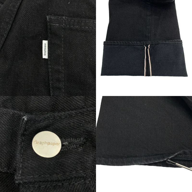 Graphpaper / グラフペーパー | Selvage Denim Five Pocket Wide Straight Pants /  セルビッチ デニムパンツ | 2 | メンズ
