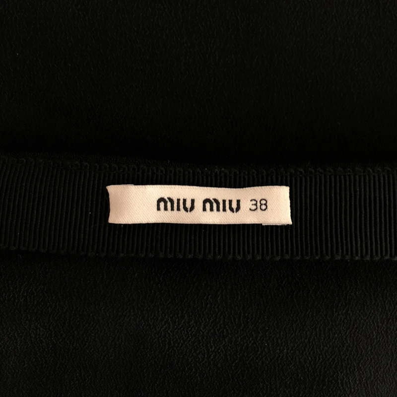 miu miu / ミュウミュウ | ミラー ビジュースカート 43146 | 38 | レディース