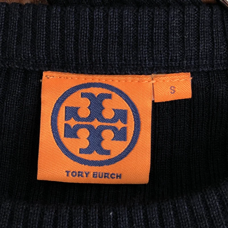 TORY BURCH / トリーバーチ | ウール シルク ニットドッキング ワンピース | S | レディース