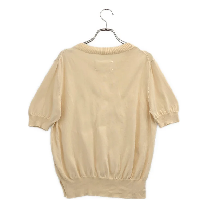 Maison Margiela / メゾンマルジェラ | ロゴ刺しゅう ショートスリーブ ニット | 1 | レディース