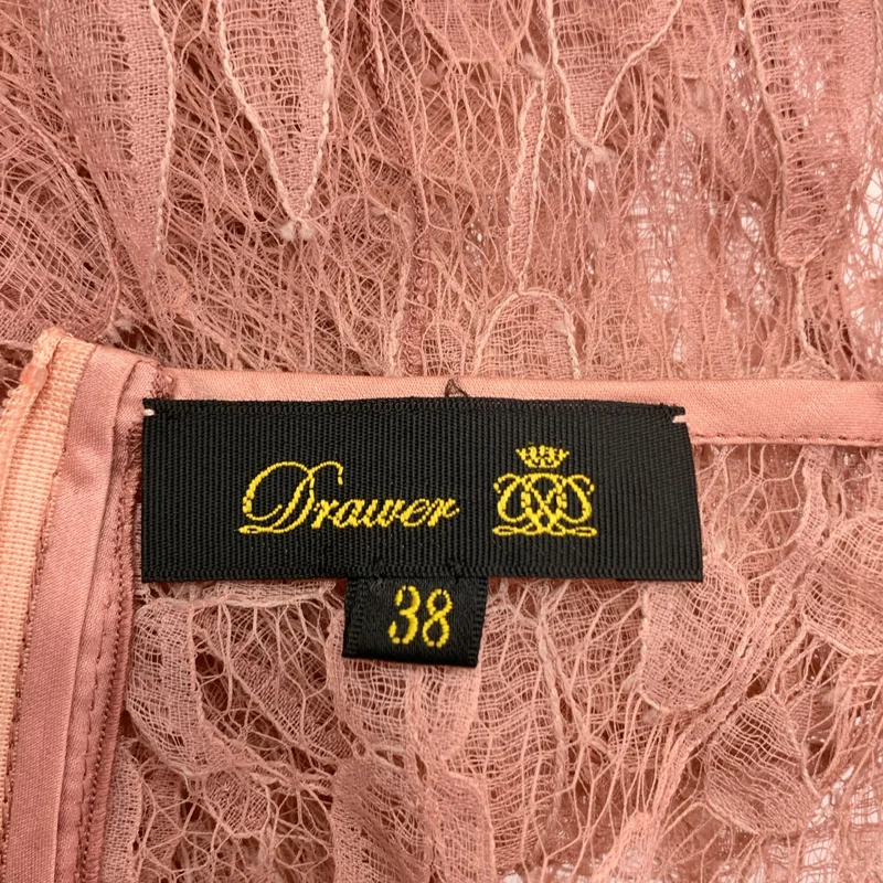 Drawer / ドゥロワー | バックジップ レース刺しゅう シアーブラウス | 38 | レディース