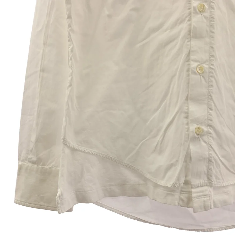 Maison Martin Margiela / メゾンマルタンマルジェラ | 2014AW | コットン ドッキング レギュラーカラー シャツ | 46 | メンズ