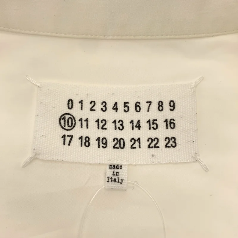 Maison Martin Margiela / メゾンマルタンマルジェラ | 2014AW | コットン ドッキング レギュラーカラー シャツ | 46 | メンズ