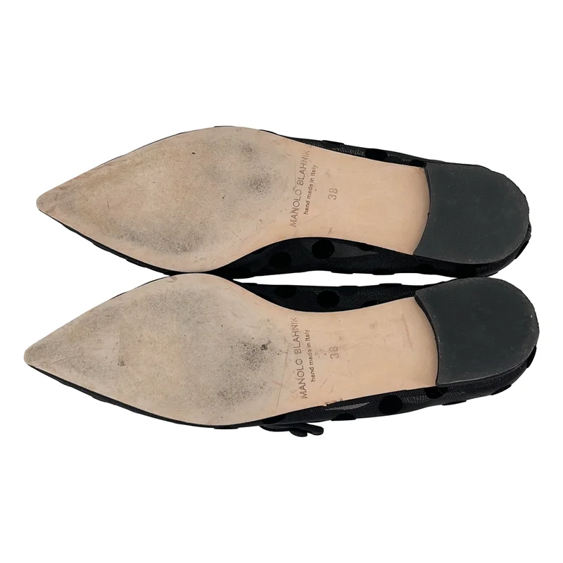 MANOLO BLAHNIK / マノロブラニク | シアー ドット ポインテトゥ パンプス | 38 | レディース