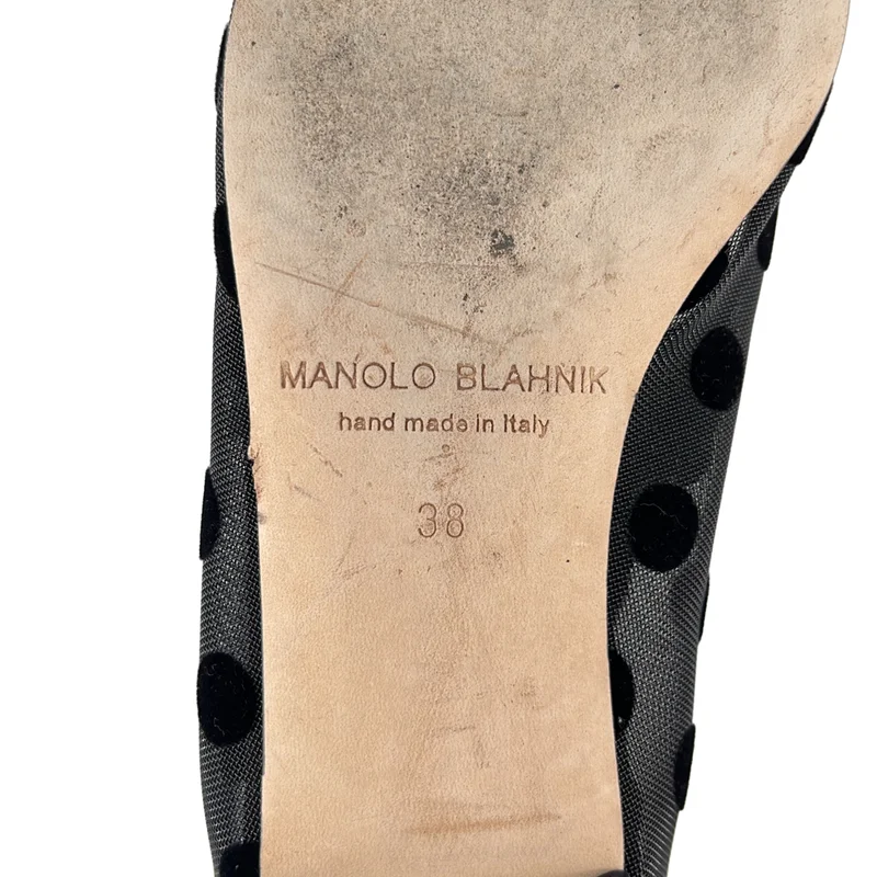 MANOLO BLAHNIK / マノロブラニク | シアー ドット ポインテトゥ パンプス | 38 | レディース
