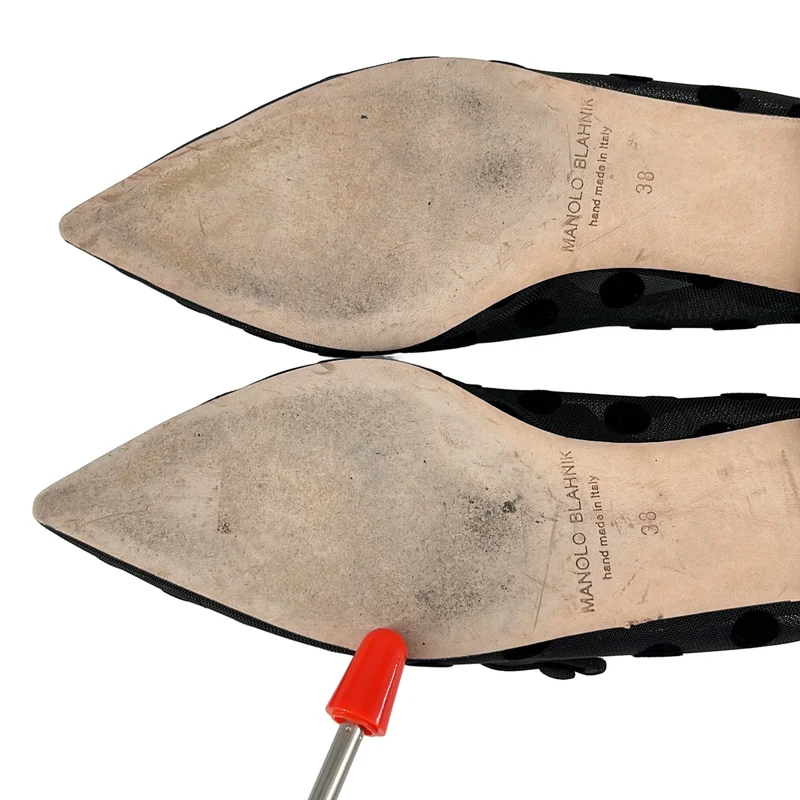 MANOLO BLAHNIK / マノロブラニク | シアー ドット ポインテトゥ パンプス | 38 | レディース