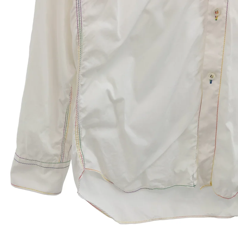 COMME des GARCONS SHIRT / コムデギャルソンシャツ | 2013SS | コットン マルチカラー ステッチシャツ | M | メンズ