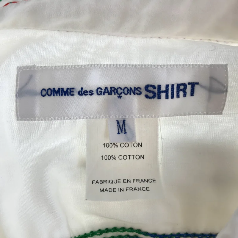 COMME des GARCONS SHIRT / コムデギャルソンシャツ | 2013SS | コットン マルチカラー ステッチシャツ | M | メンズ