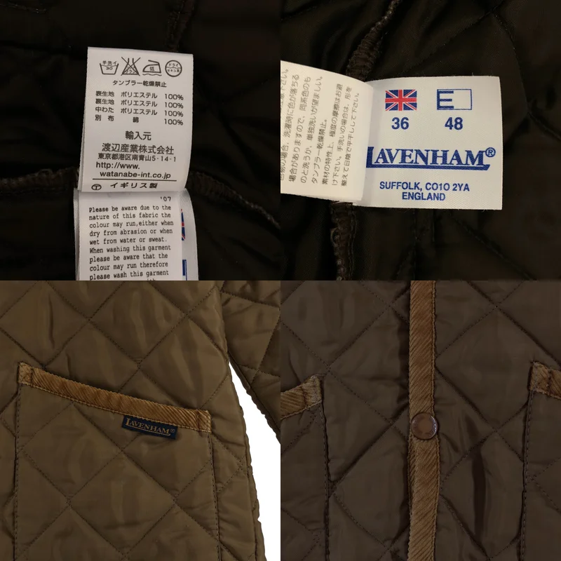 LAVENHAM / ラベンハム | ロゴボタン キルティング ジャケット | 36 | レディース