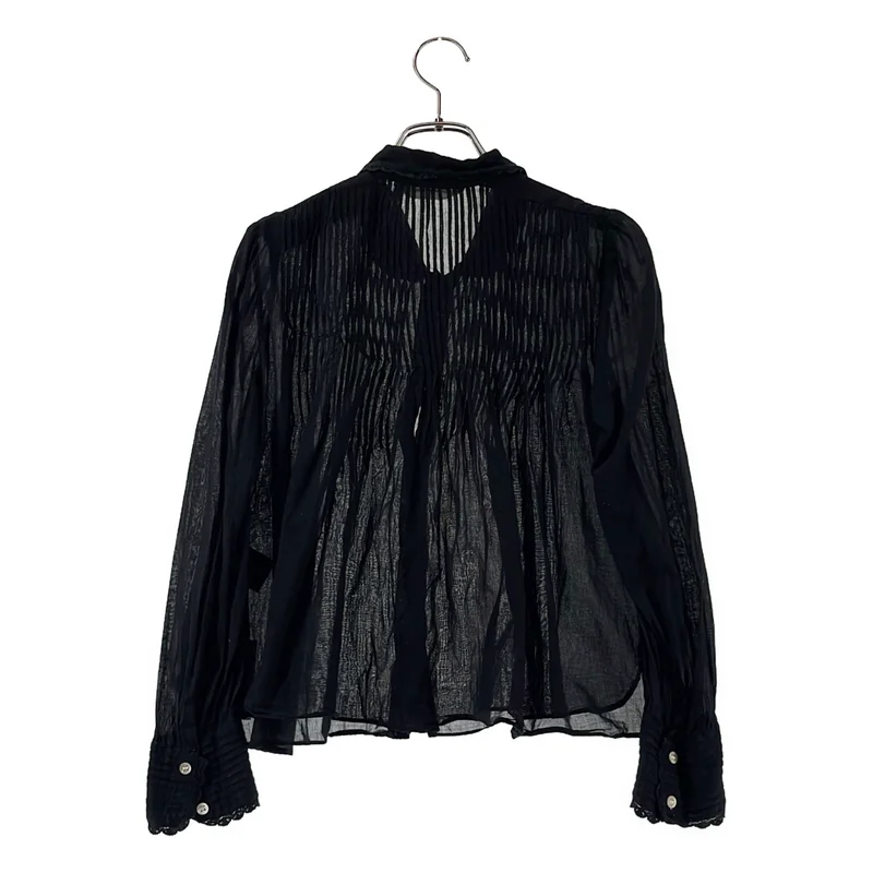 ISABEL MARANT ETOILE / イザベルマランエトワール | コットン シアー ピンタック ブラウス | 34 | レディース