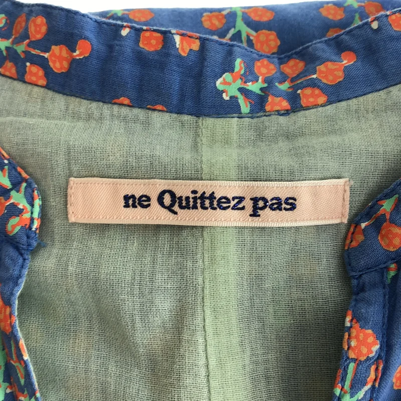 ne Quittez pas / ヌキテパ | Cotton Voile Ethnic Combination Print Panel Dress / コットンボイル エスニック コンビネーションプリント パネルノースリーブワンピース |