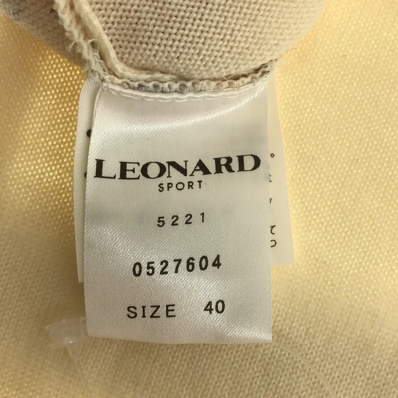 LEONARD / レオナール | ウール フラワープリント モックネック ニット | 40 | レディース