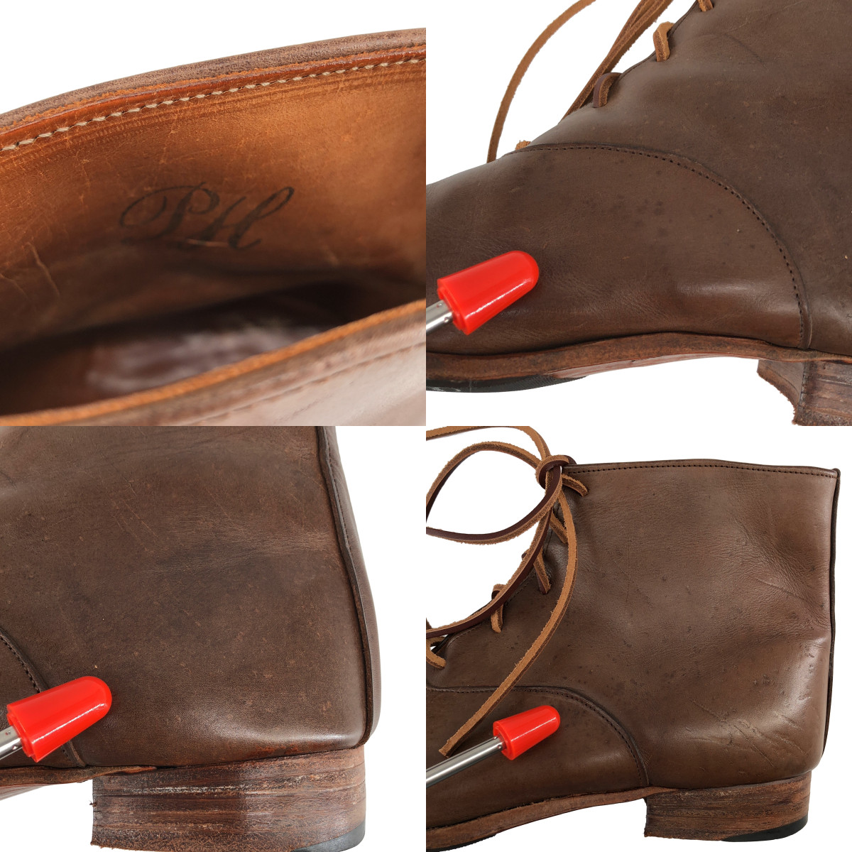 Paul Harnden / ポールハーデン | レザー ストレートチップ レースアップブーツ | 8 | メンズ