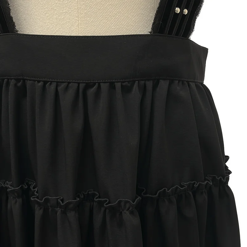 noir kei ninomiya / ノワールケイニノミヤ | 2020SS | スタッズ ハーネス ティアード ジャンパースカート | XS | レディース