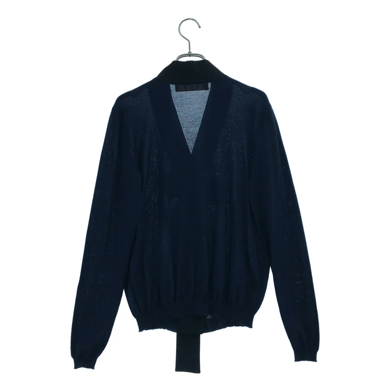 MARNI / マルニ | カシミヤ フロントリボン Vネック ニットカーディガン | 40 | レディース
