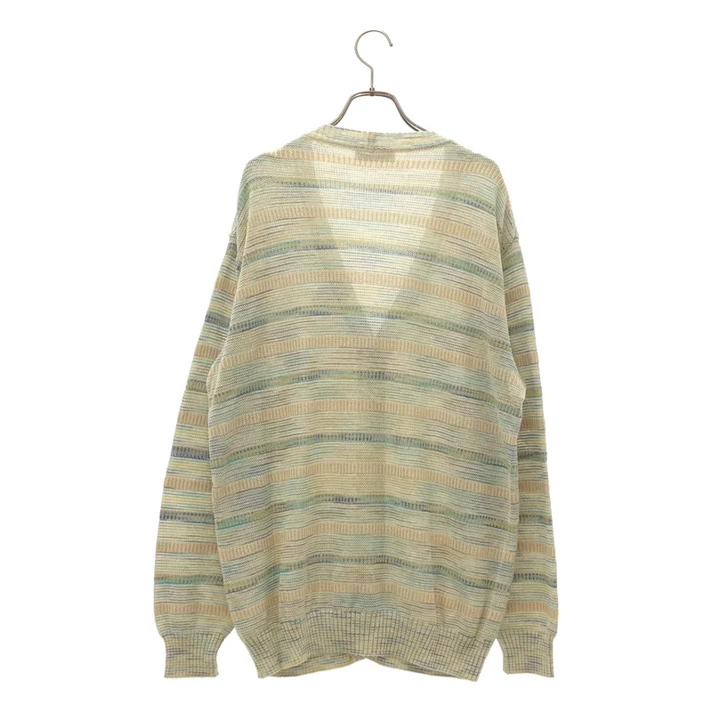 MISSONI / ミッソーニ | コットン リネン混 マルチボーダー ニットカーディガン |