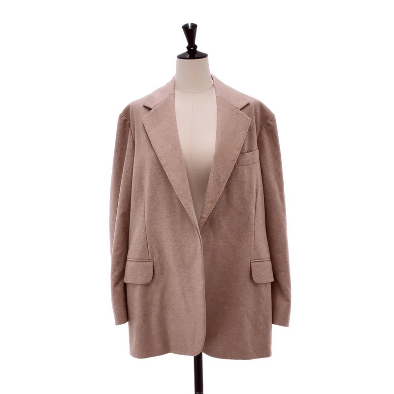 AURALEE / オーラリー | WOOL FULLING FLANNEL JACKET / シングルブレスト ジャケット / 総裏地 | 0 | レディース