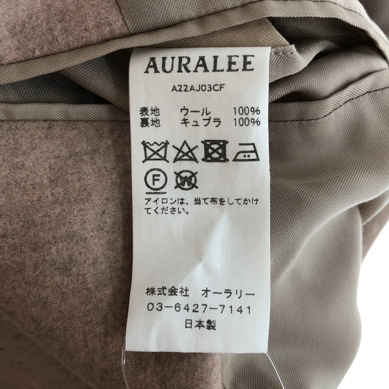 AURALEE / オーラリー | WOOL FULLING FLANNEL JACKET / シングルブレスト ジャケット / 総裏地 | 0 | レディース