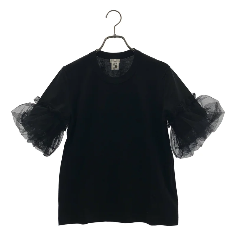 noir kei ninomiya / ノワールケイニノミヤ | 2019AW | チュール スリーブ Tシャツ | S | レディース