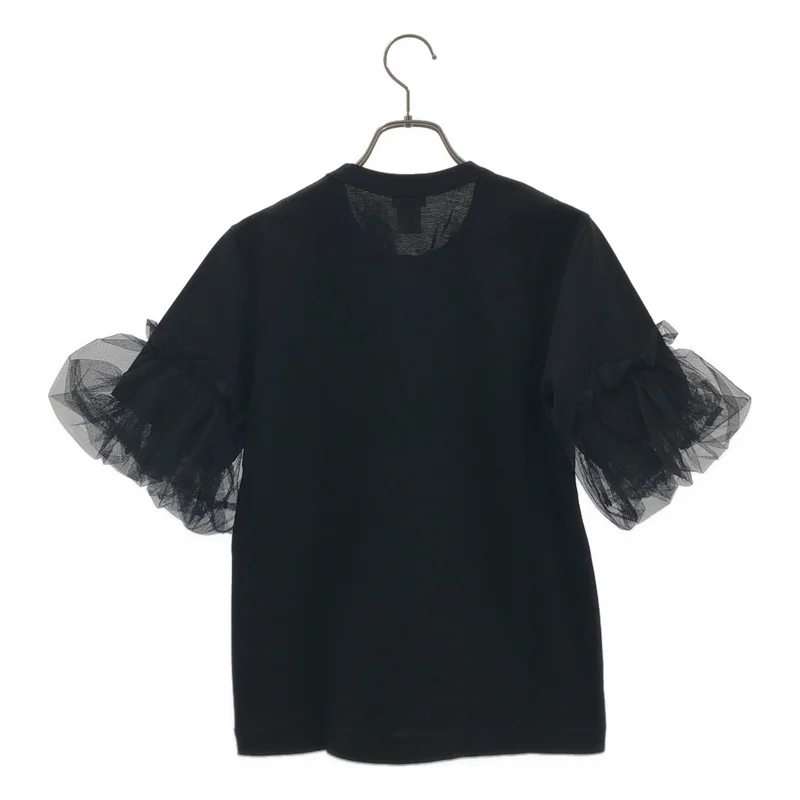 noir kei ninomiya / ノワールケイニノミヤ | 2019AW | チュール スリーブ Tシャツ | S | レディース