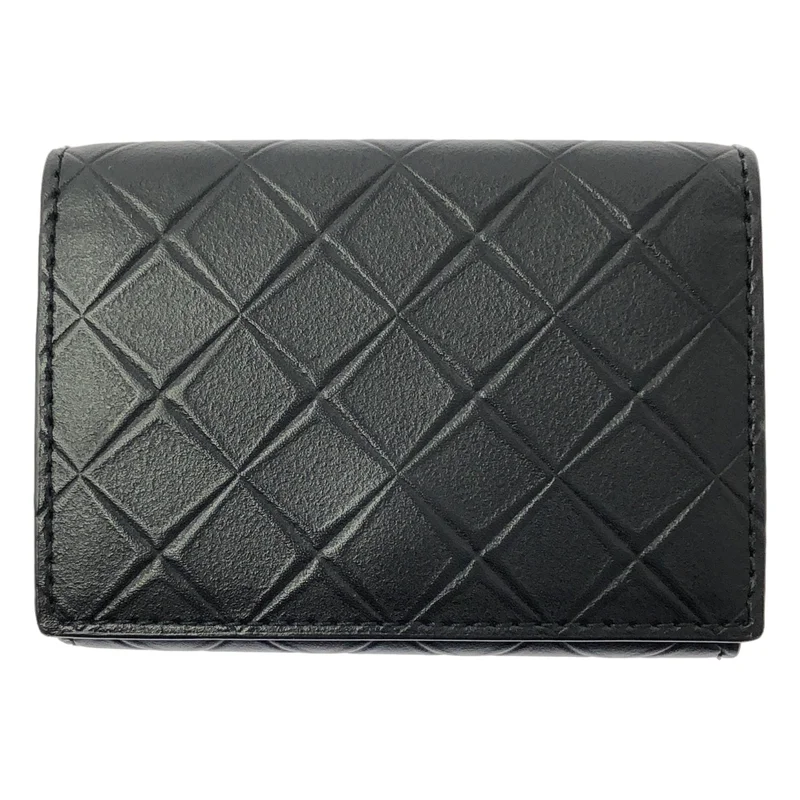 BOTTEGA VENETA / ボッテガヴェネタ | レザー エンボス イントレチャート コンパクトウォレット 財布 / ユニセックス |