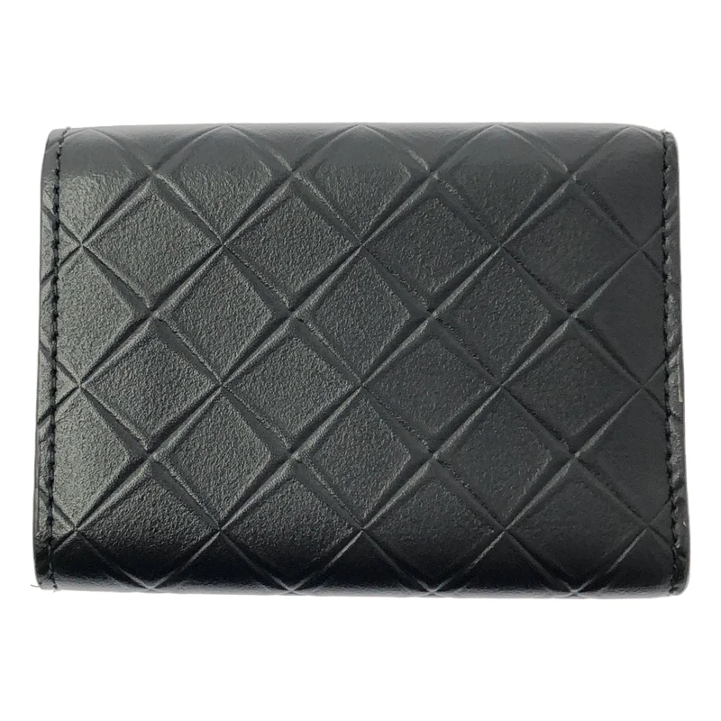 BOTTEGA VENETA / ボッテガヴェネタ | レザー エンボス イントレチャート コンパクトウォレット 財布 / ユニセックス |