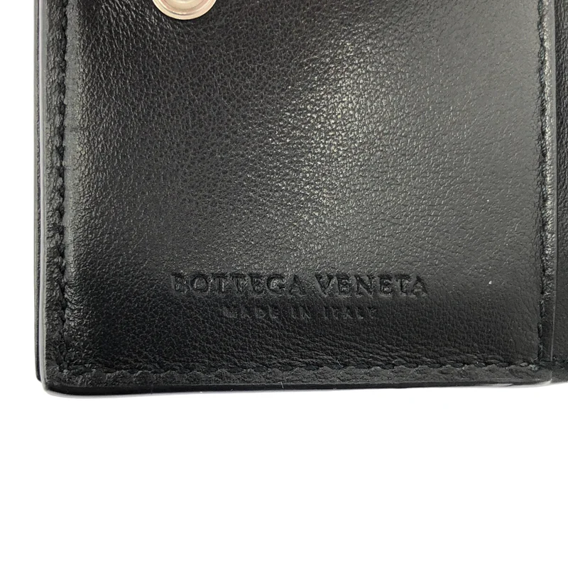 BOTTEGA VENETA / ボッテガヴェネタ | レザー エンボス イントレチャート コンパクトウォレット 財布 / ユニセックス |