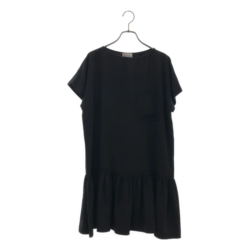 RED VALENTINO / レッドヴァレンティノ | ギャザー プルオーバーワンピース | 38 | レディース