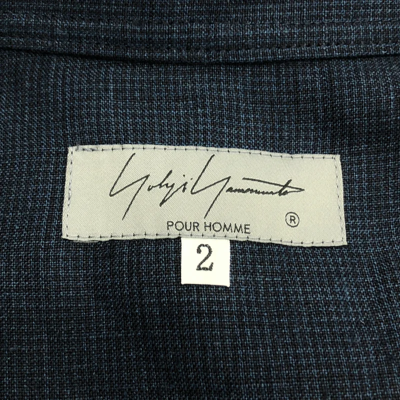 YOHJI YAMAMOTO POUR HOMME / ヨウジヤマモトプールオム | 2023SS | リネン ペイント加工 2WAY ロングシャツ | 2 | メンズ