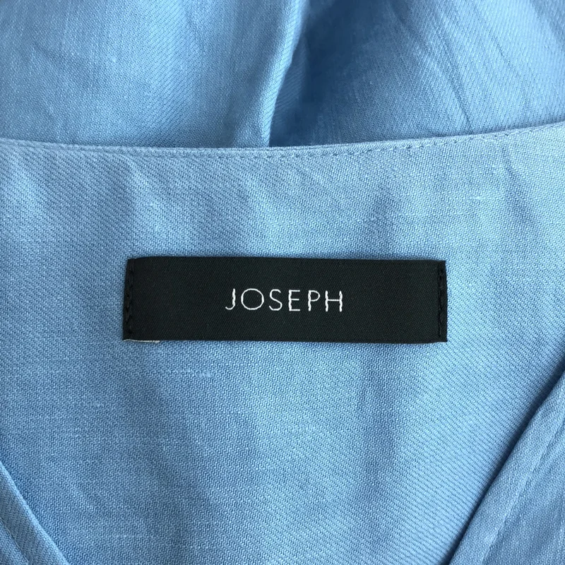 JOSEPH / ジョセフ | リネン コットン Vネック ギャザースリーブワンピース | 36 | レディース