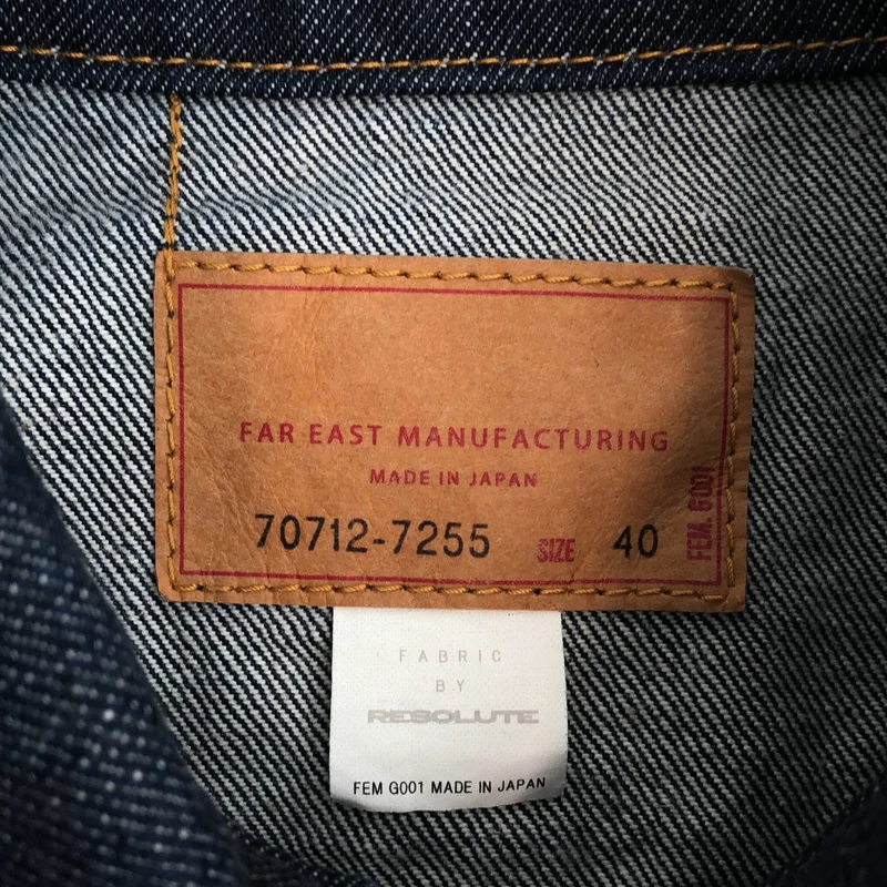 FAR EAST MANUFACTURING / ファーイーストマニュファクチャリング | FABRIC BY RESOLUTE デニム トラッカージャケット | 40 | メンズ