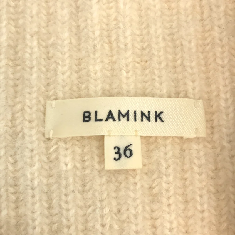 BLAMINK / ブラミンク | カシミヤ ボトルネック リブニット | 36 | レディース