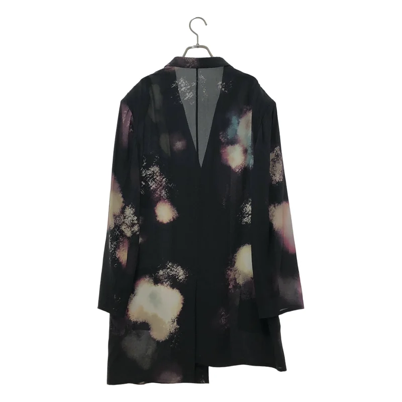 YOHJI YAMAMOTO POUR HOMME / ヨウジヤマモトプールオム | 2025SS | COLOR SCHEME PRINT JACKET / シルク カラースキーム プリント ロングテーラードジャケット | 2 | メンズ