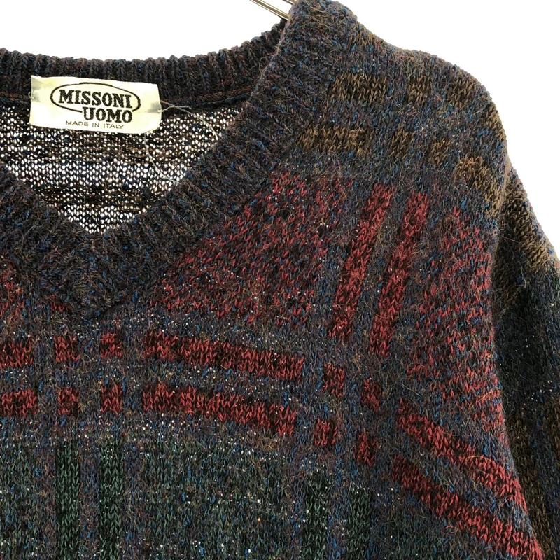 MISSONI / ミッソーニ | ウール チェック Vネックニット |