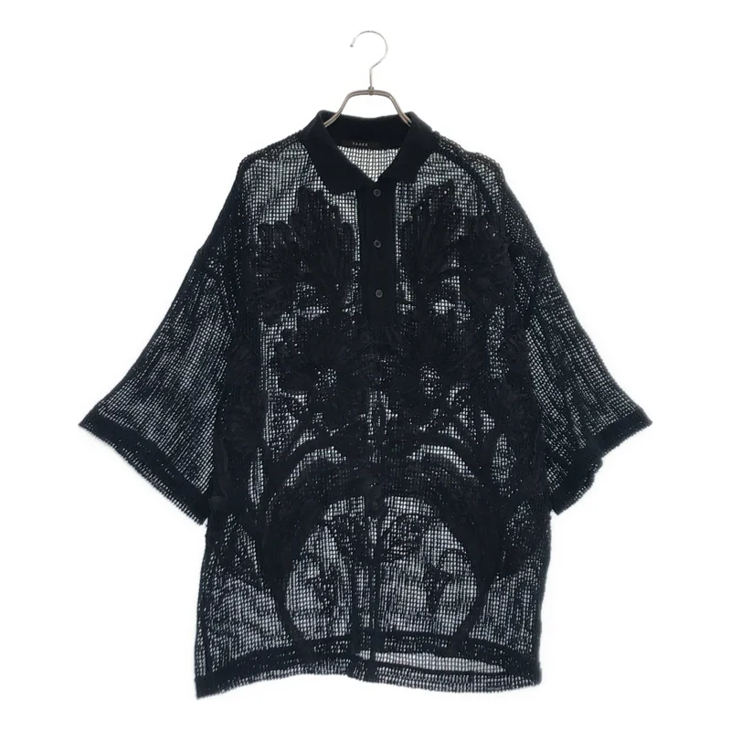 TAAKK / ターク | 2025SS | MESH EMBROIDERY POLO SHIRT メッシュ ポロシャツ | 4 | メンズ