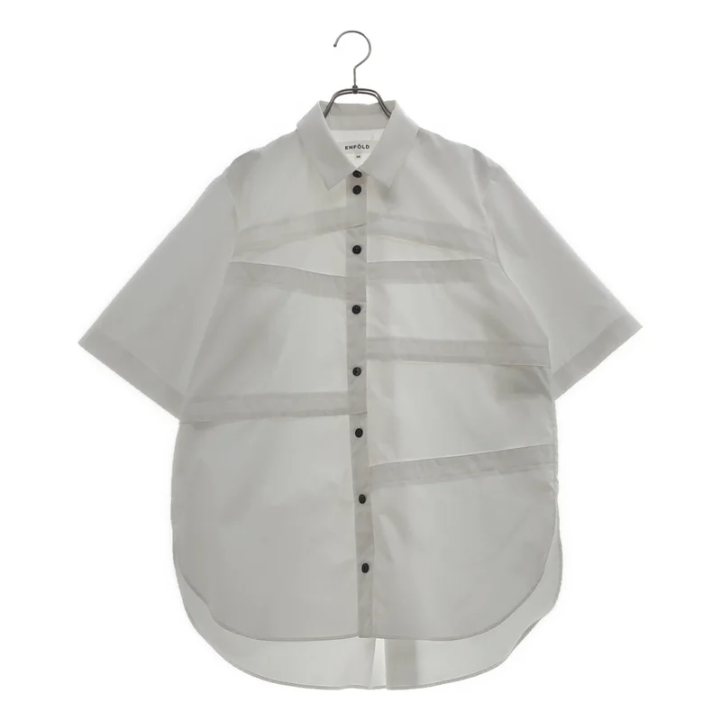 ENFOLD / エンフォルド | STEP SHIRT コットン シャツ 300IA530-0171 | 38 | レディース