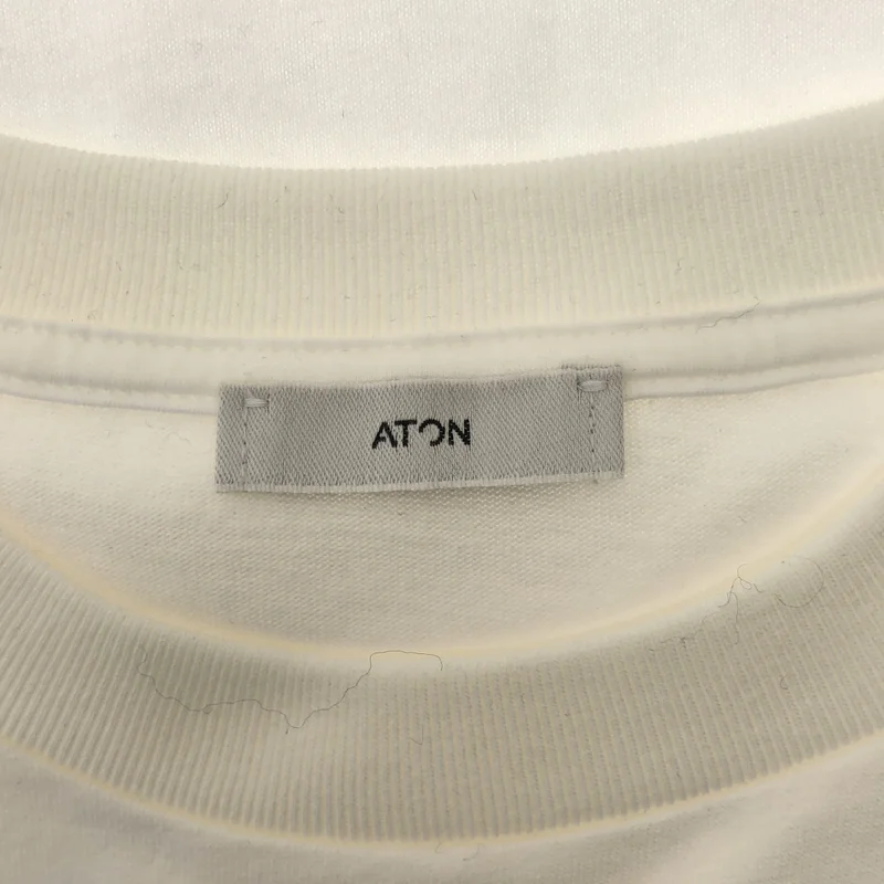 ATON / エイトン | コットン クルーネック Tシャツ カットソー | 1 | レディース